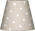 Lampenschirm beige mit weissen Punkten S